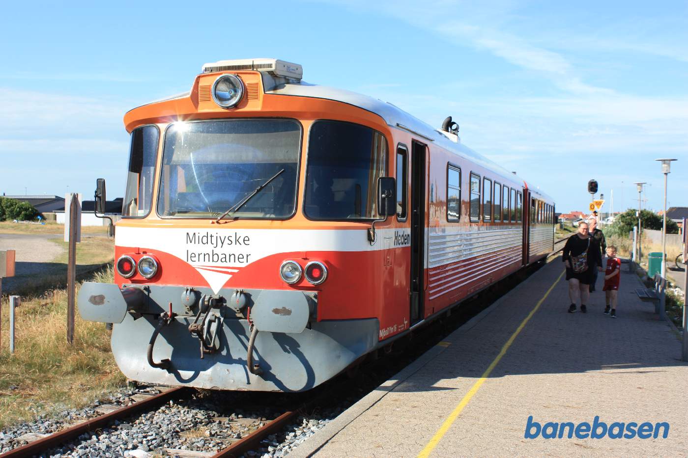 Y-toget ankommet til Thyborøn hvor passagererne stiger ud
