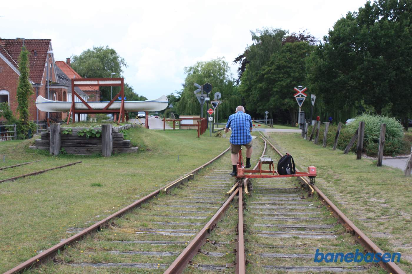 Skinnecykel på vej tilbage til Randers