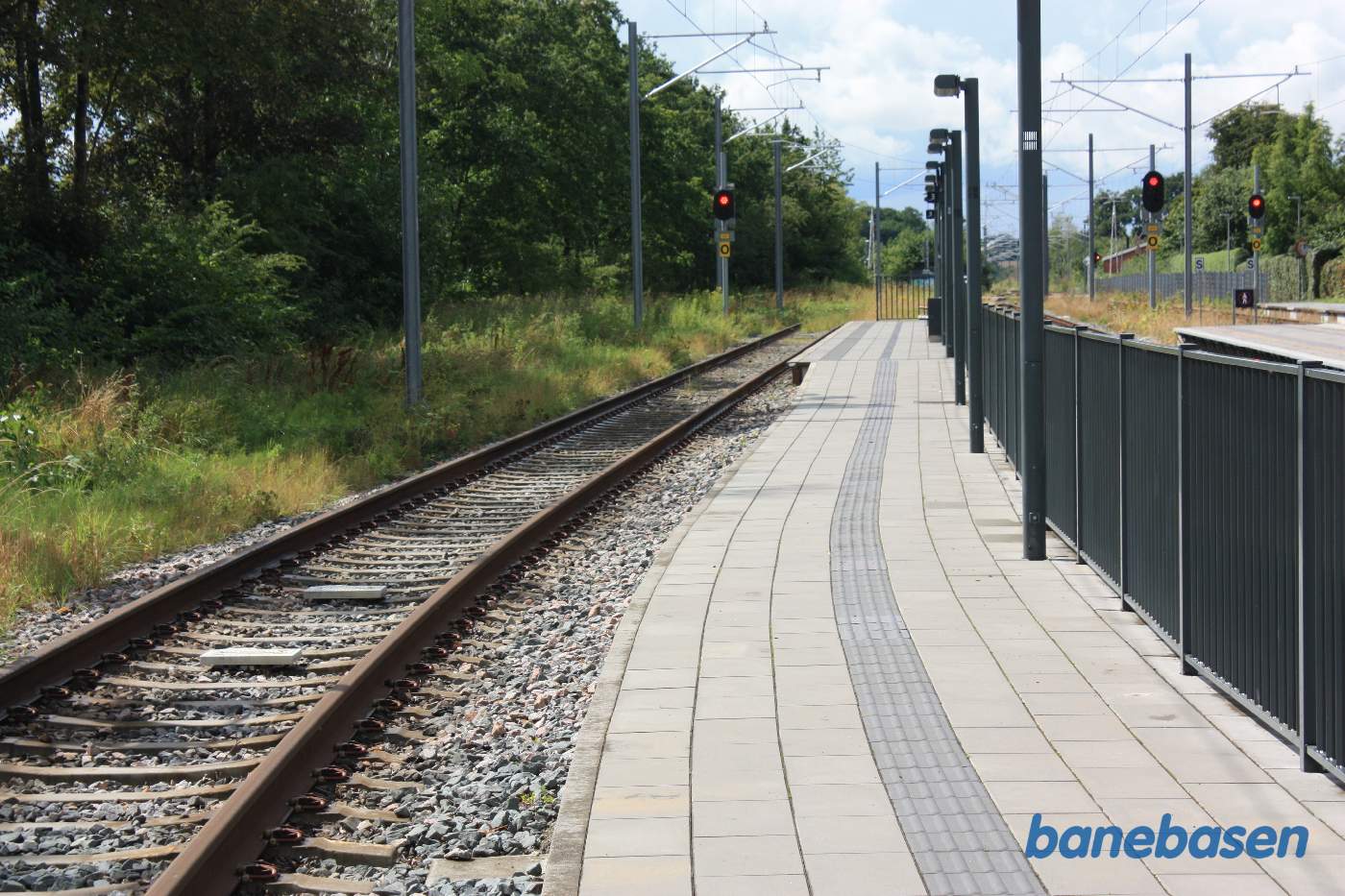 Det nyanlagte spor 3 på stationen