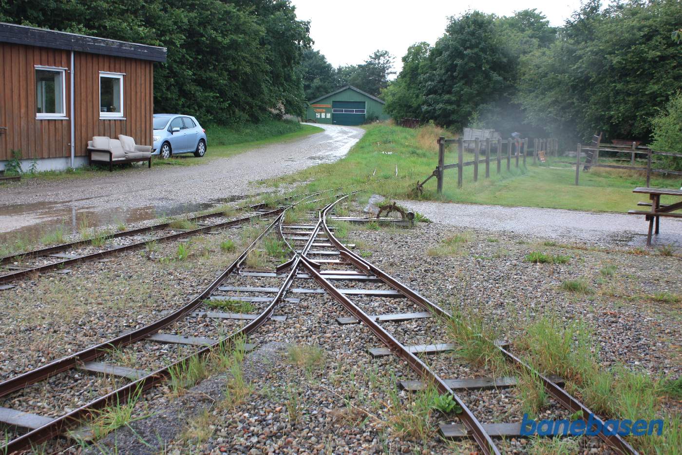 Sporudfletningen på stationen