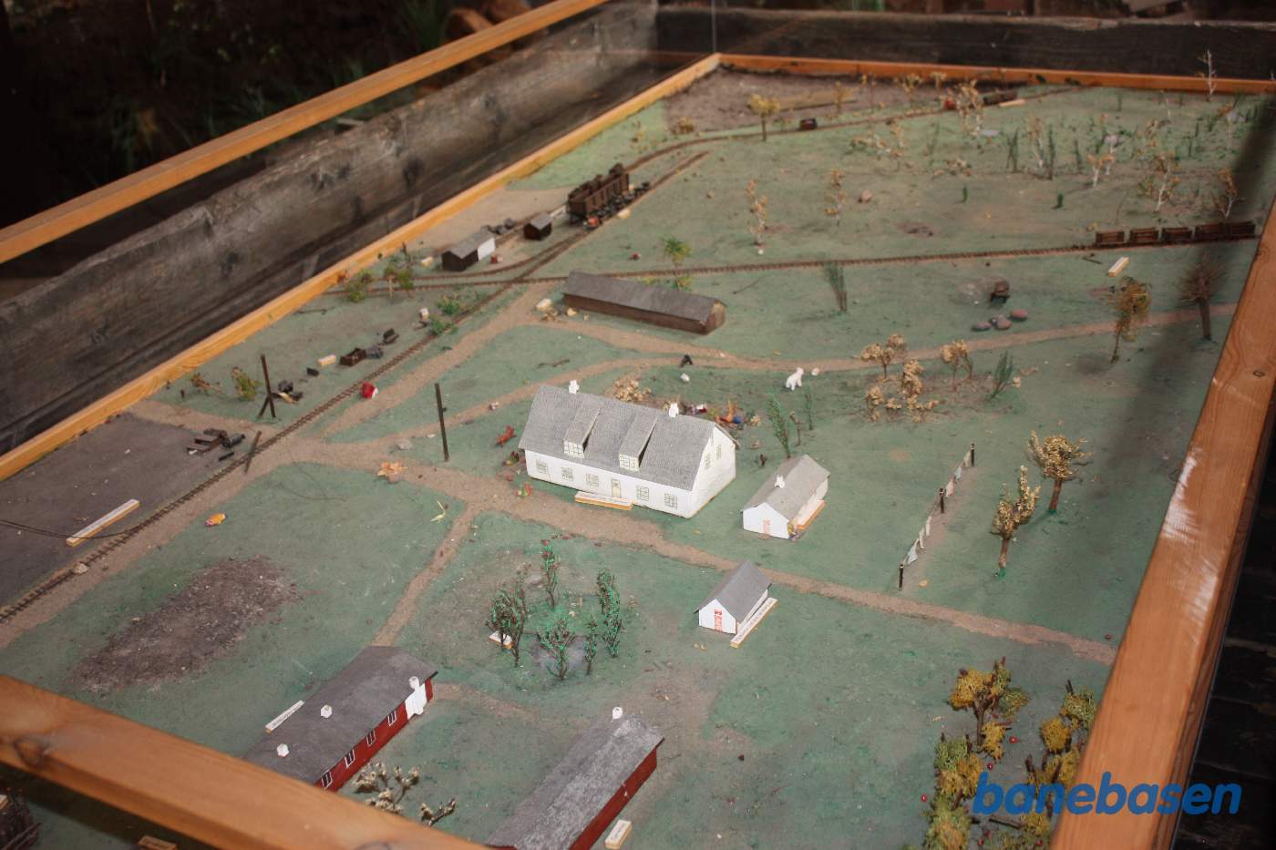 En model af et mosebrug En model af et mosebrug