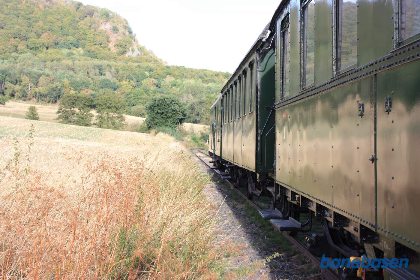 Fotostop, toget er standset for at optage gæsterne