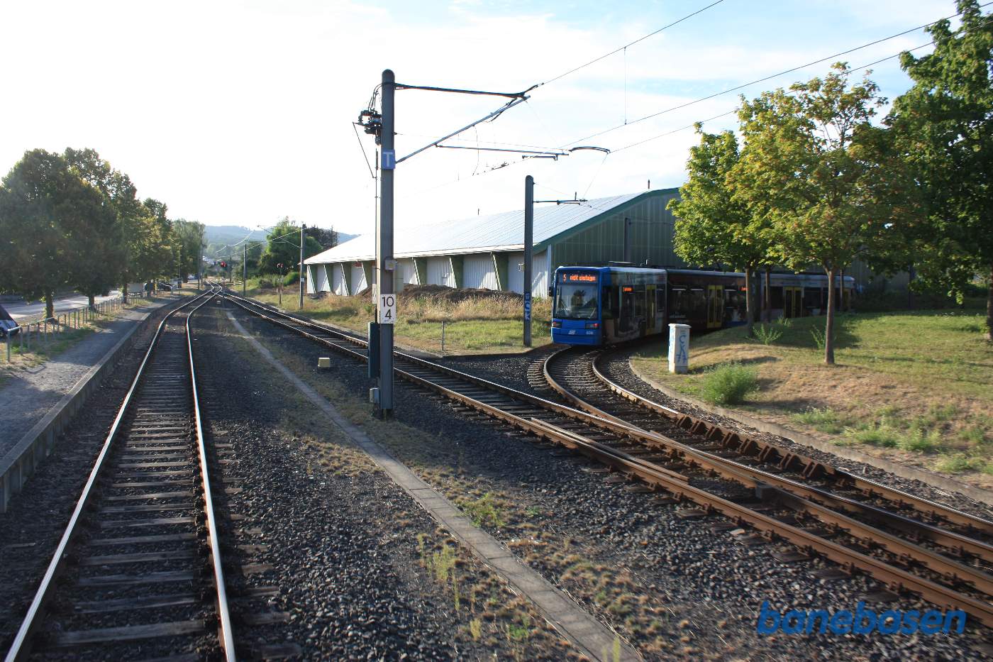 Sporvogn på vej rundt i vendesløjfen