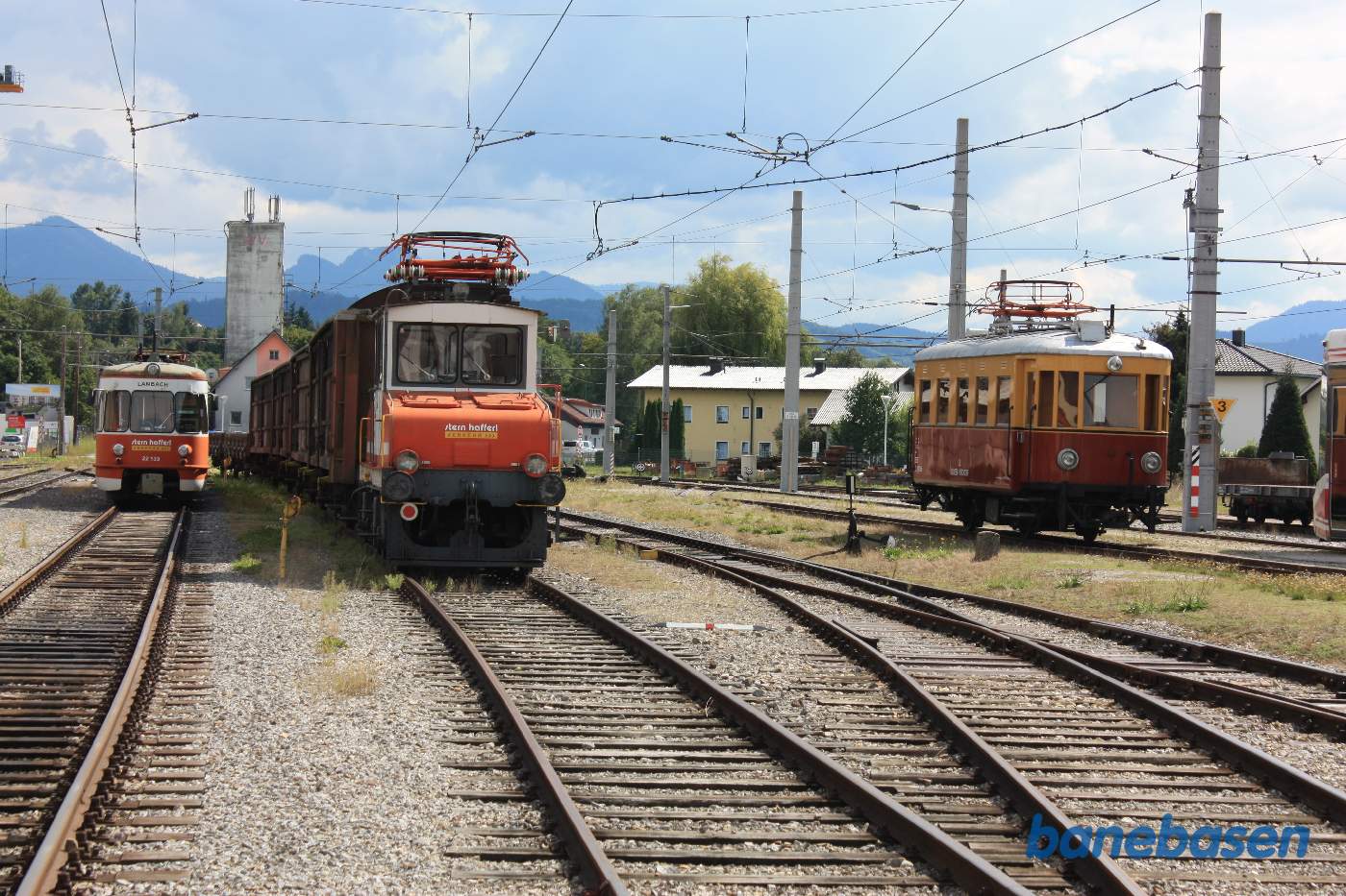 Et vue ud over det store sporområde foran værkstedet