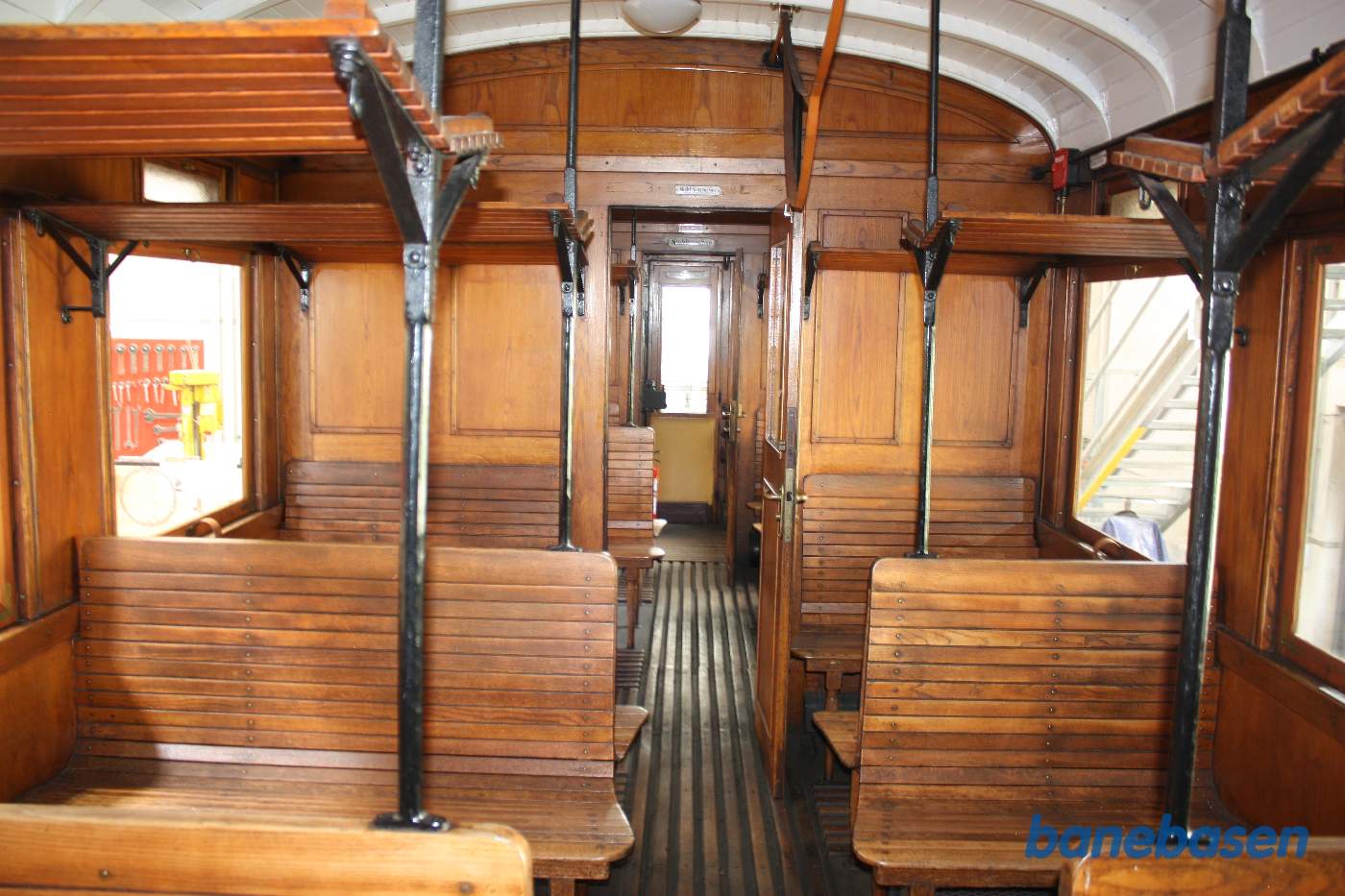 Et billede af passagerafdelingen i den gamle motorvogn