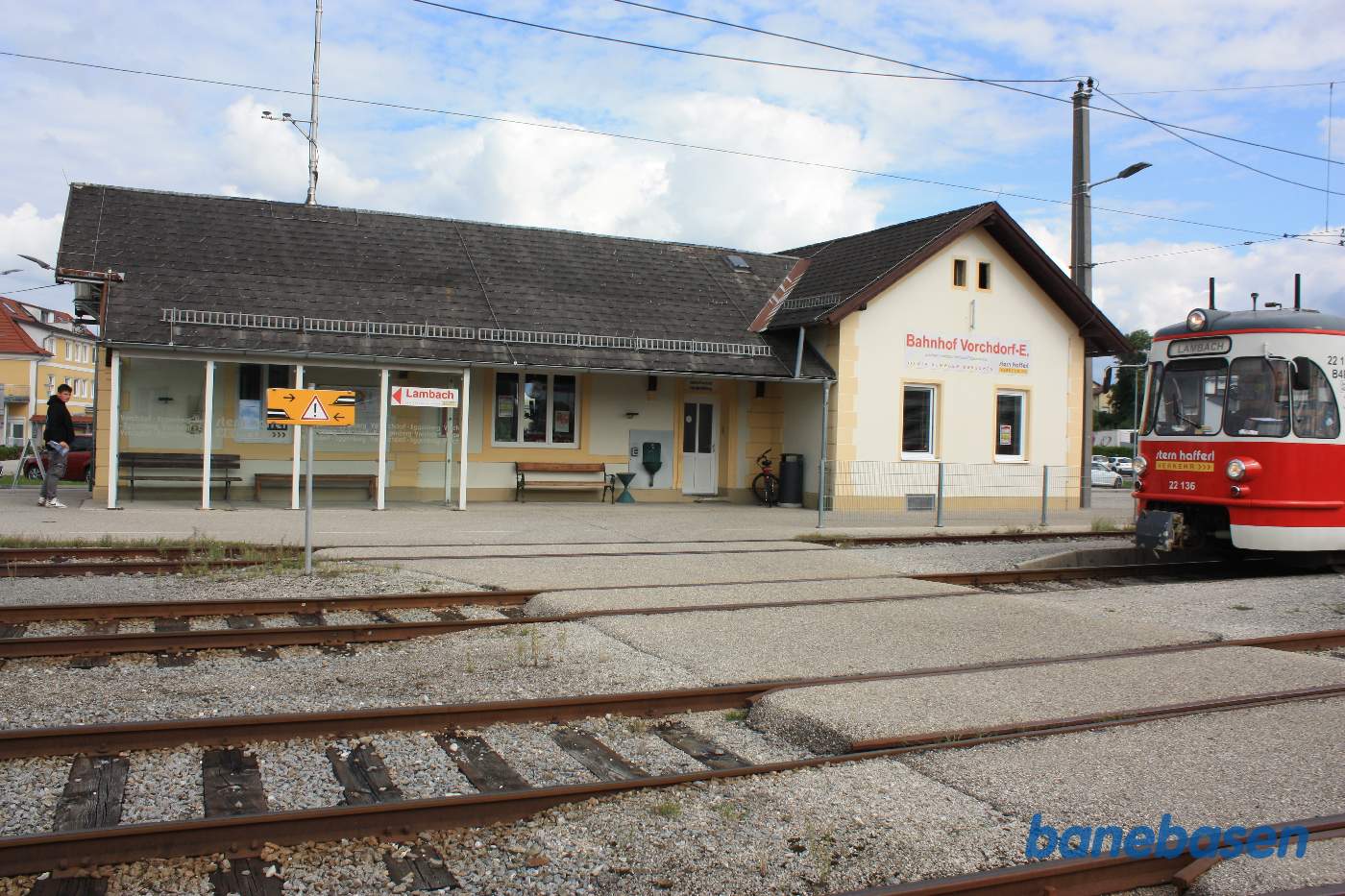 Billede af den østlige stationsbygning