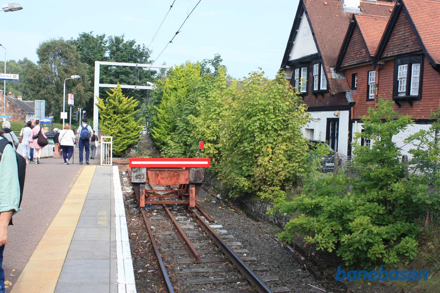 Stopbommen indikerer "End of the line"