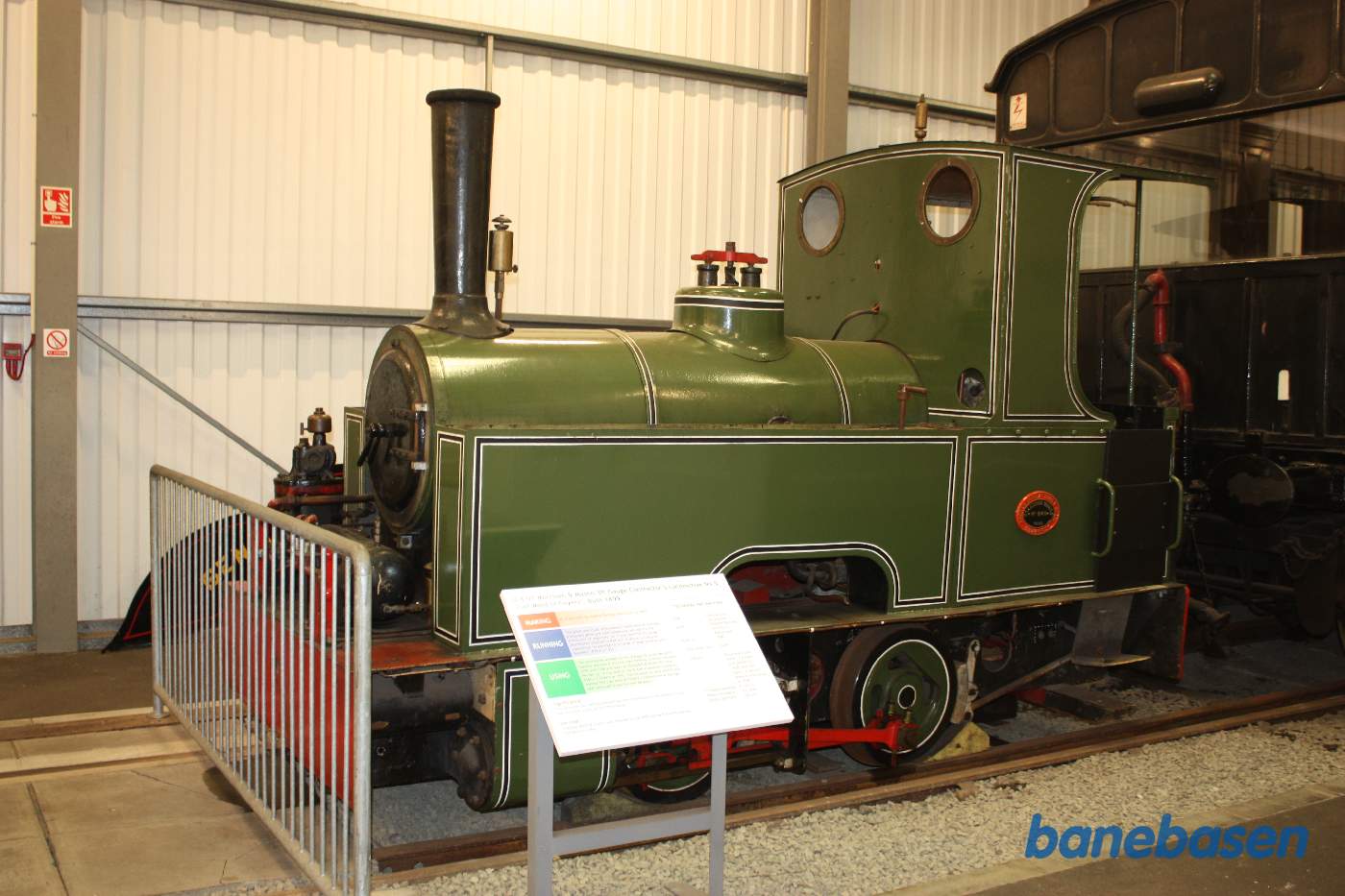 Et lille grønt damplokomotiv