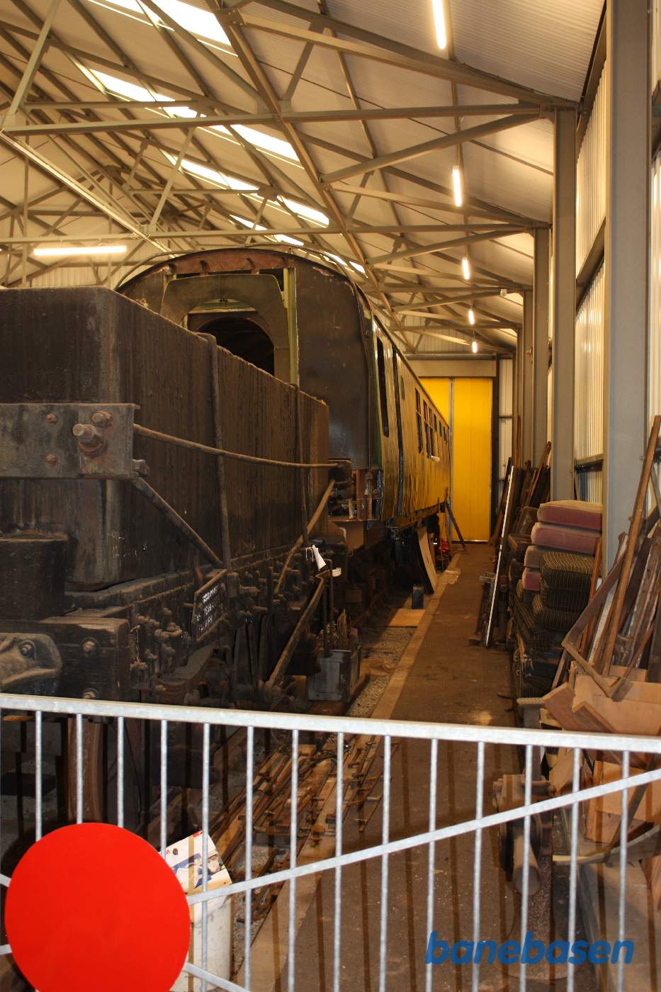 Noget af det ikke restaurerede materiel