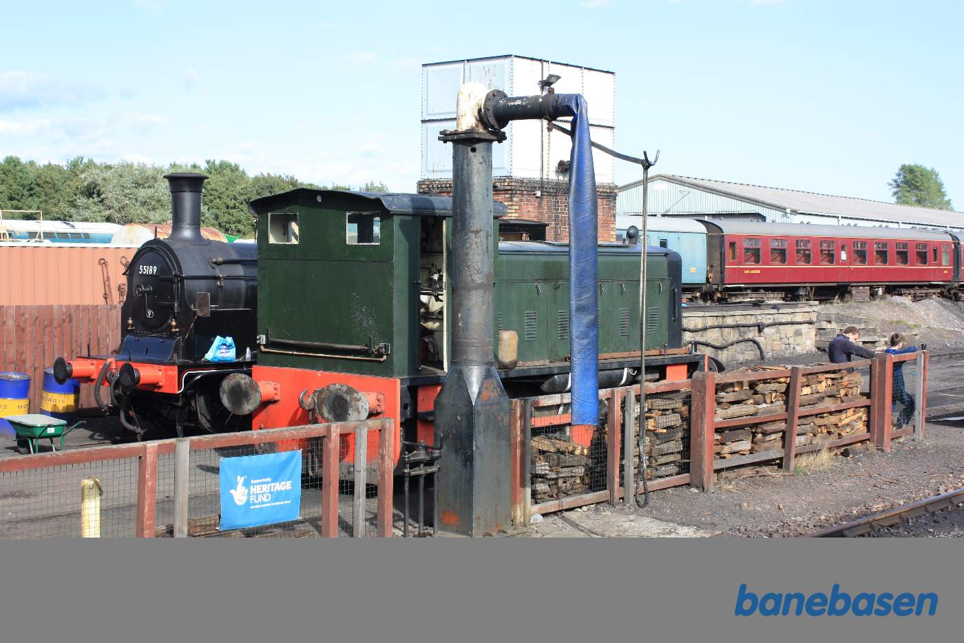 Forsyningsanlægget foran remisen