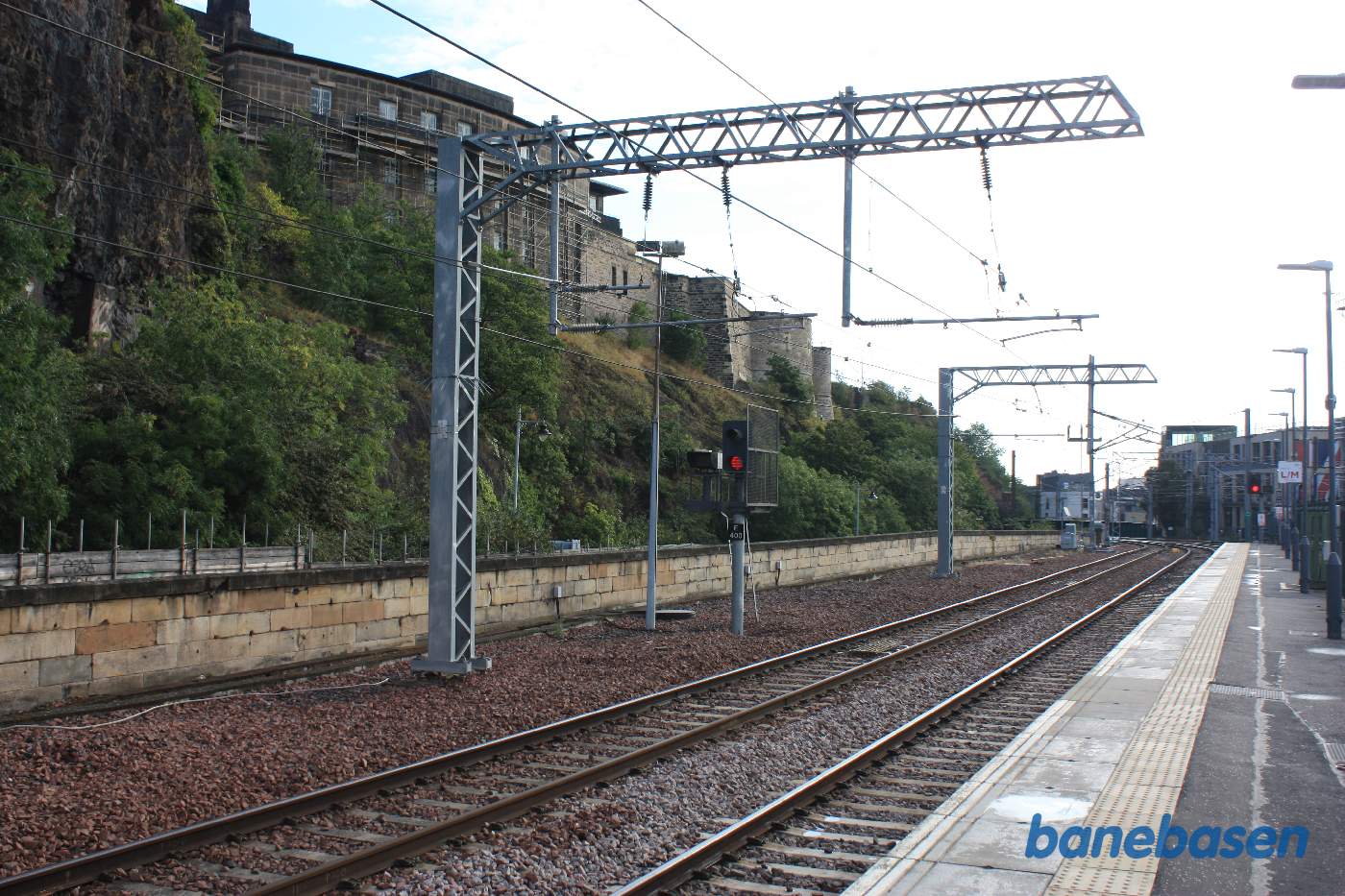 Et vue ud af stationen mod øst