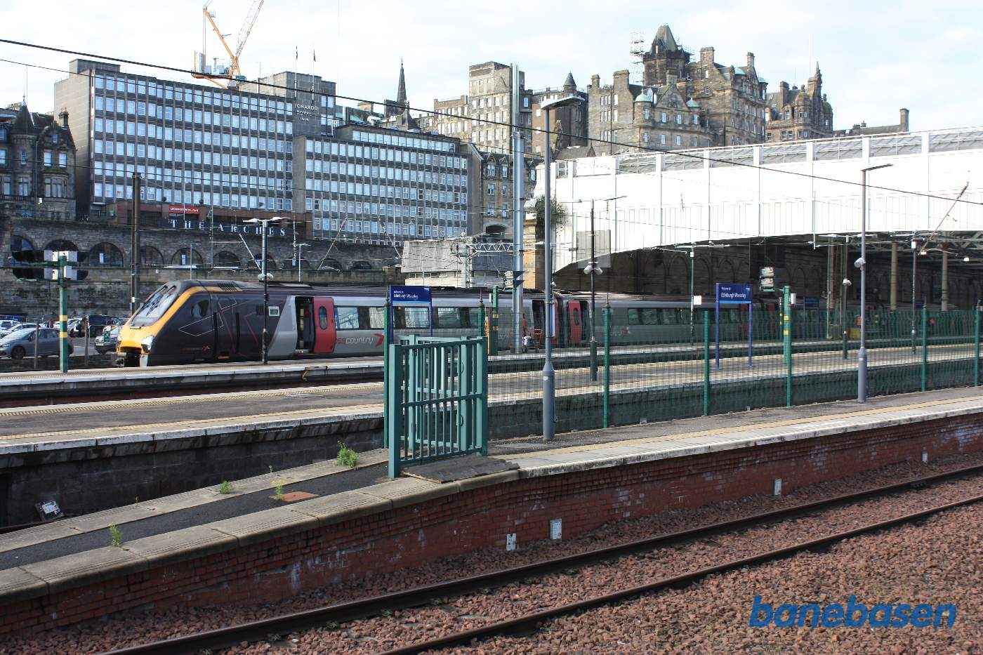 Et vue ud over stationsområdet i øst