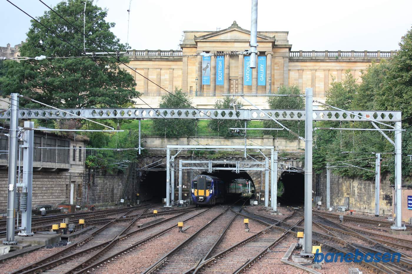 Nærbillede af tunnelerne under the National Gallery