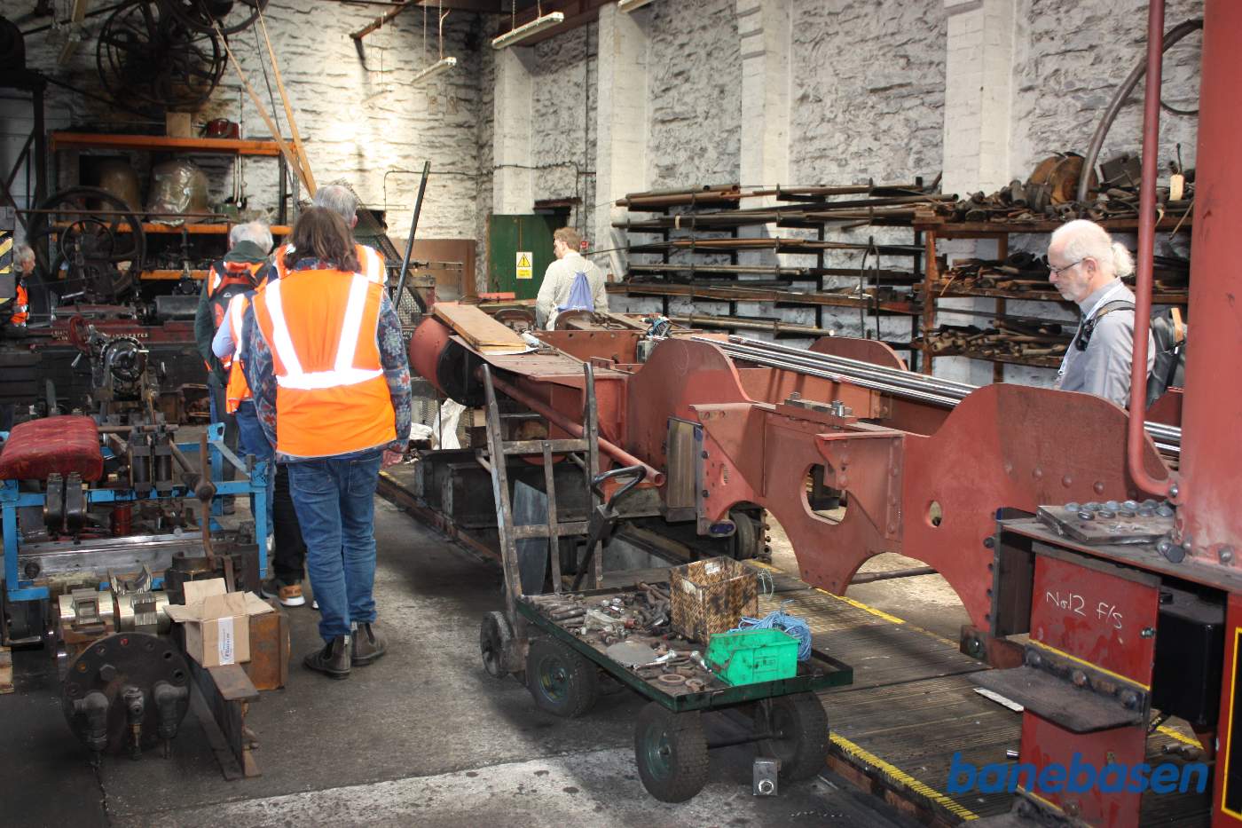 Rammen til et damplokomotiv