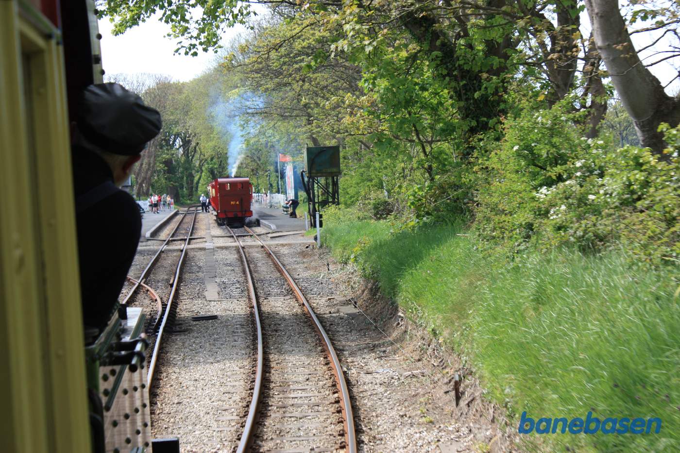 Vi skal krydse med et andet tog