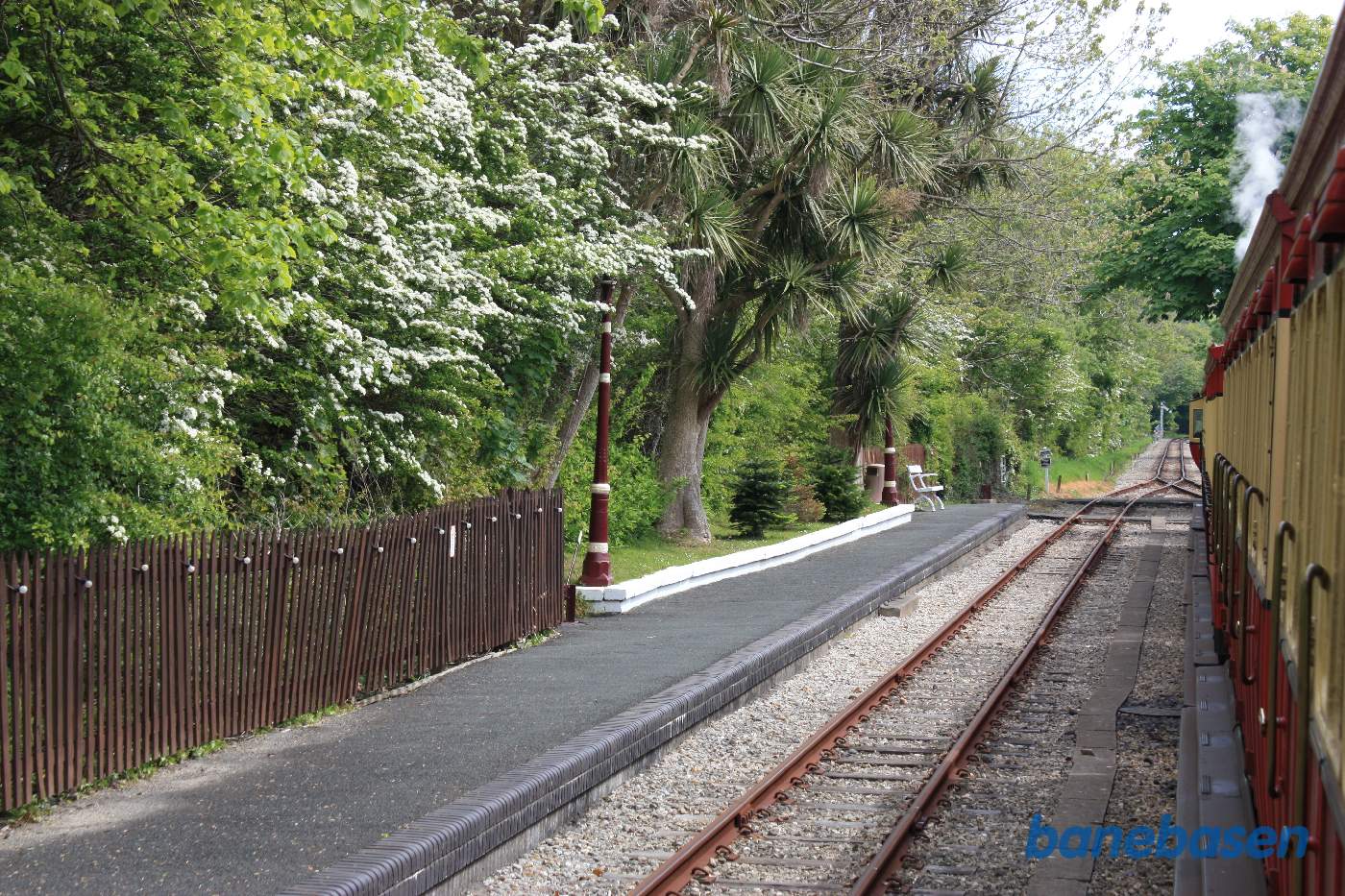 Toget ankommet til stationen