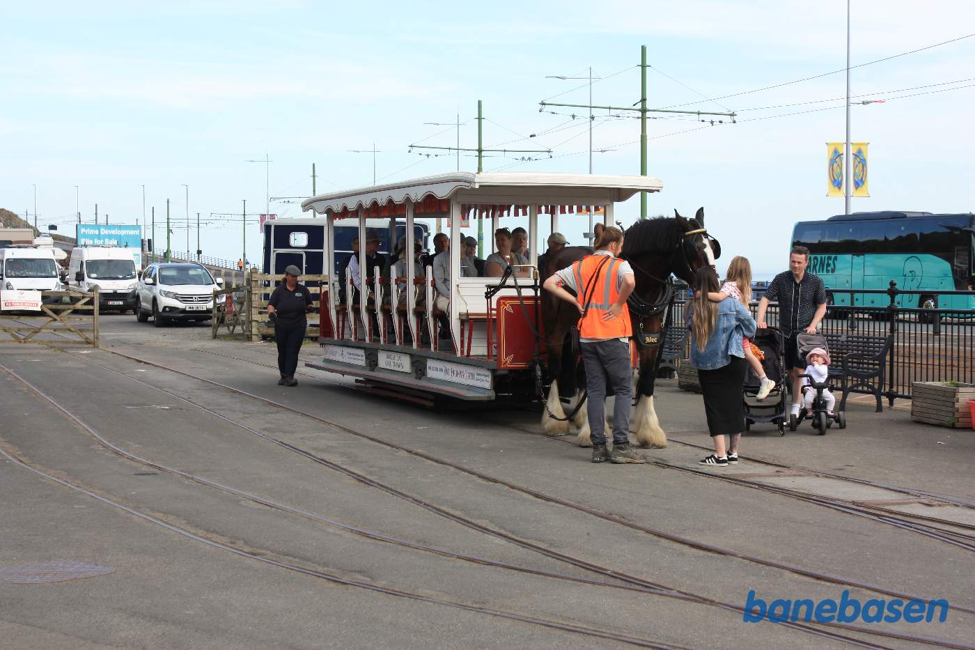 Sporvognen holder klar til næste tur