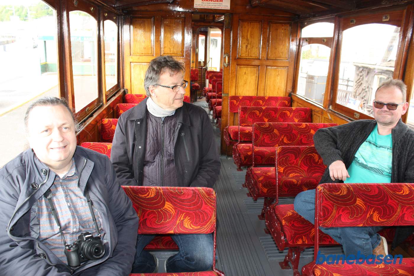 Billede inde fra den lukkede motorvogn