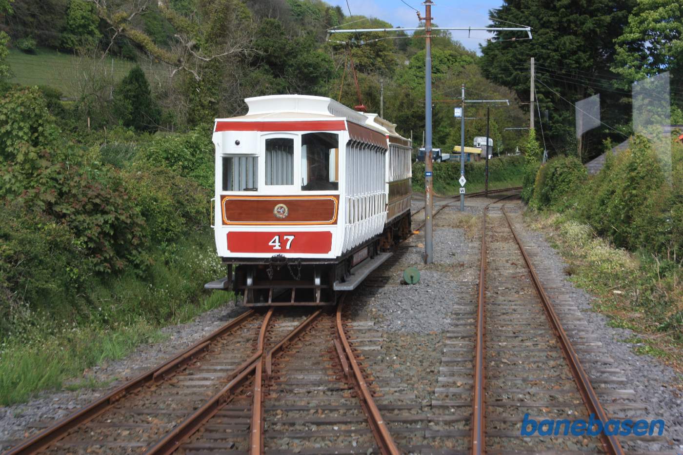 Vi har lige passeret en modkørende sporvogn