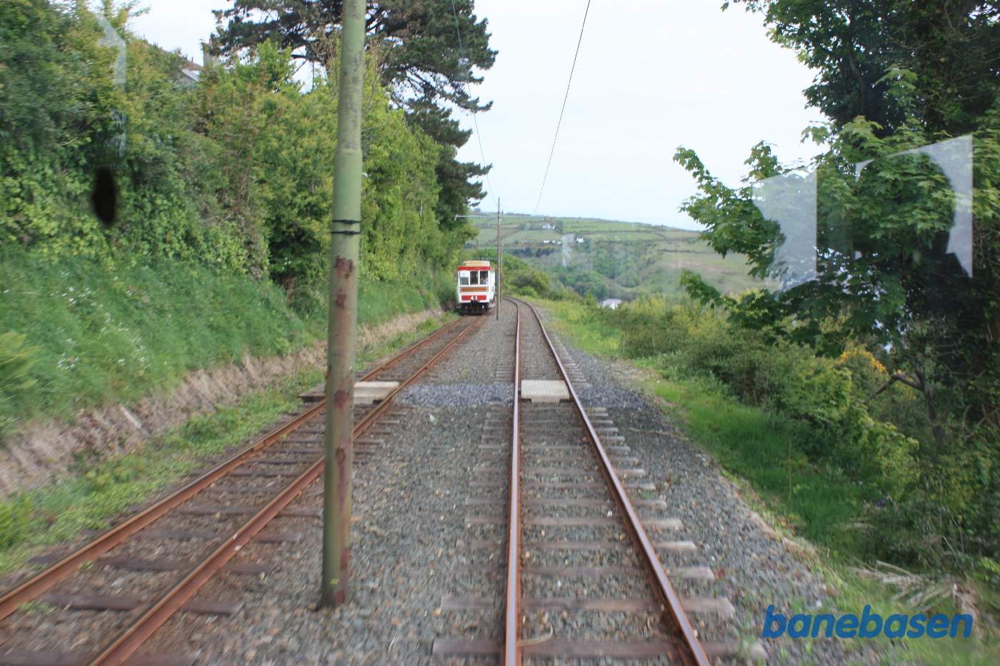 Vi har lige passeret en modkørende sporvogn