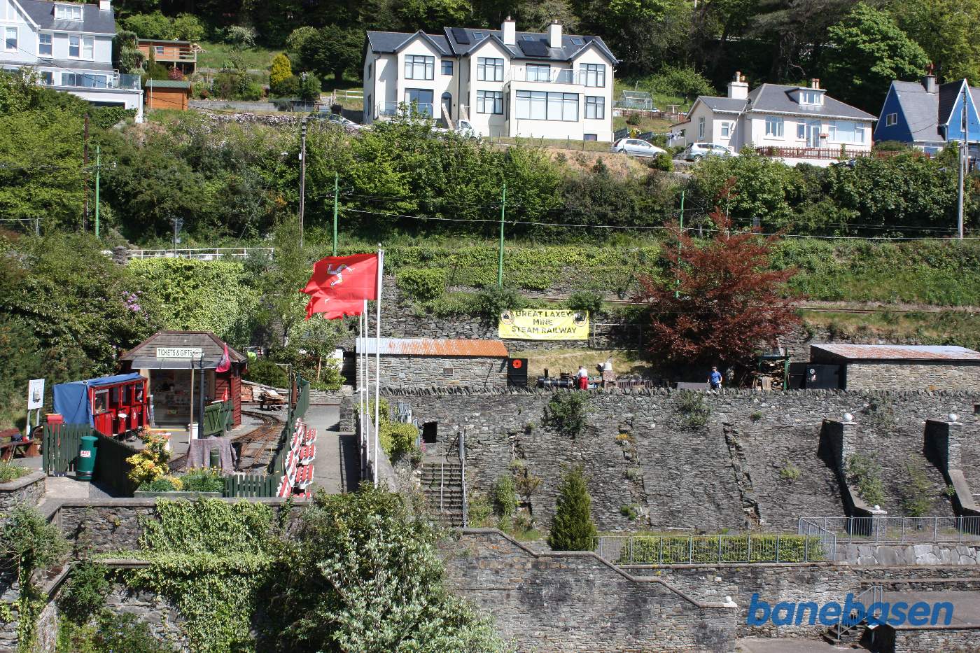 Indgangen til det lille minetog