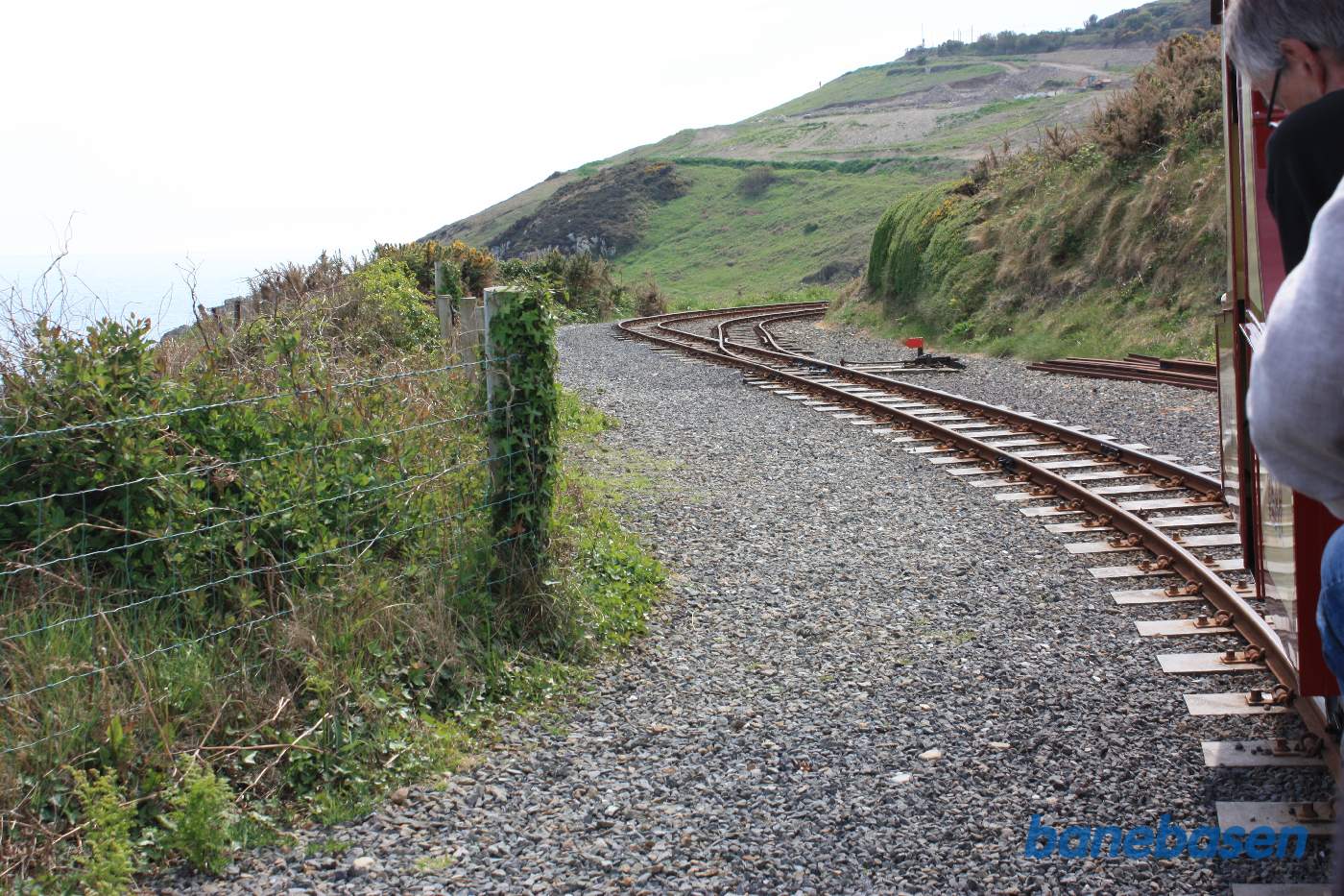 Toget på vej tilbage til banens hovedstation