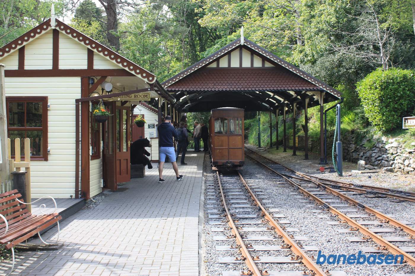 Toget ankommet til stationen