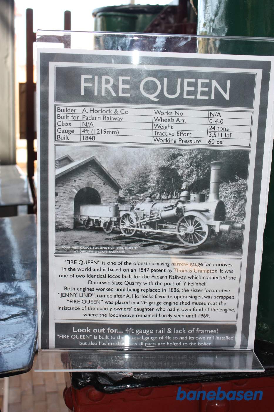 Opslag med lokomotivets historie