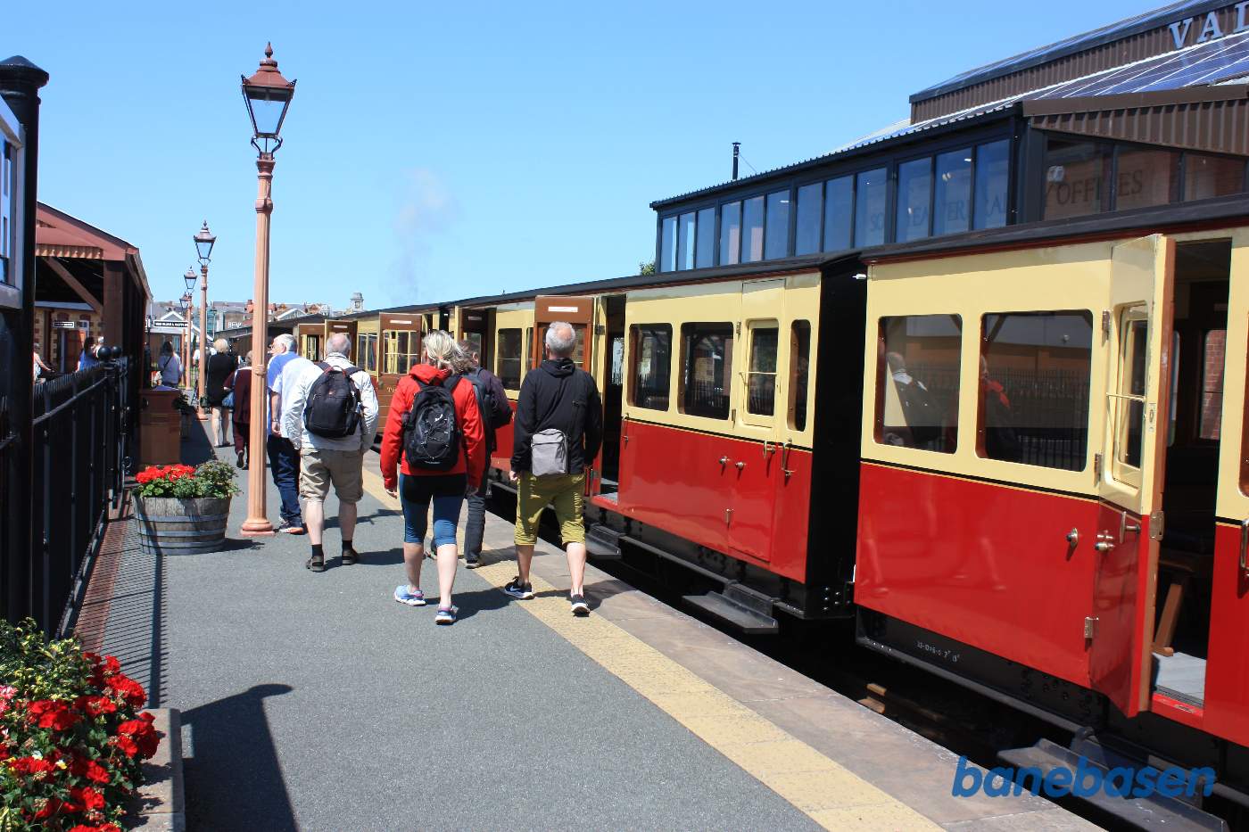 Passagererne stiger ud
