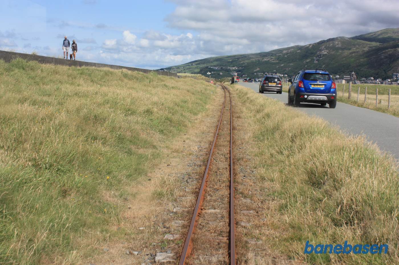 Strækningen set bagud fra sidste vogn