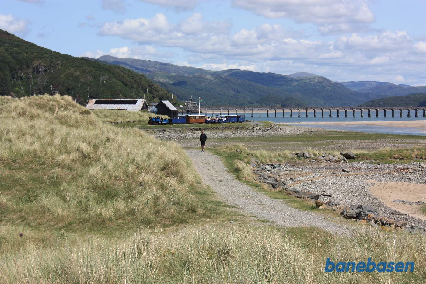 Damptoget har netop forladt endestationen