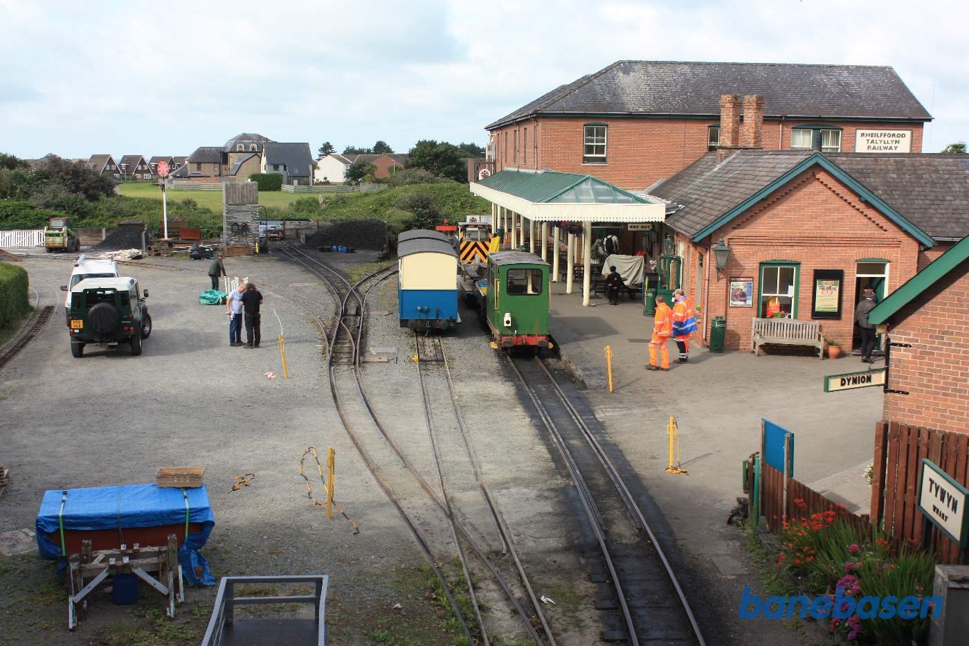 Et vue ud over stationsområdet set fra jernbanebroen