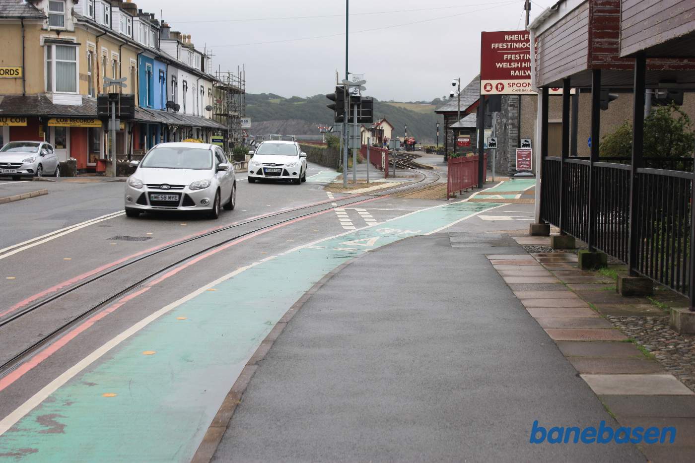 Den "nye" udkørsel til The Welsh Highland Railway