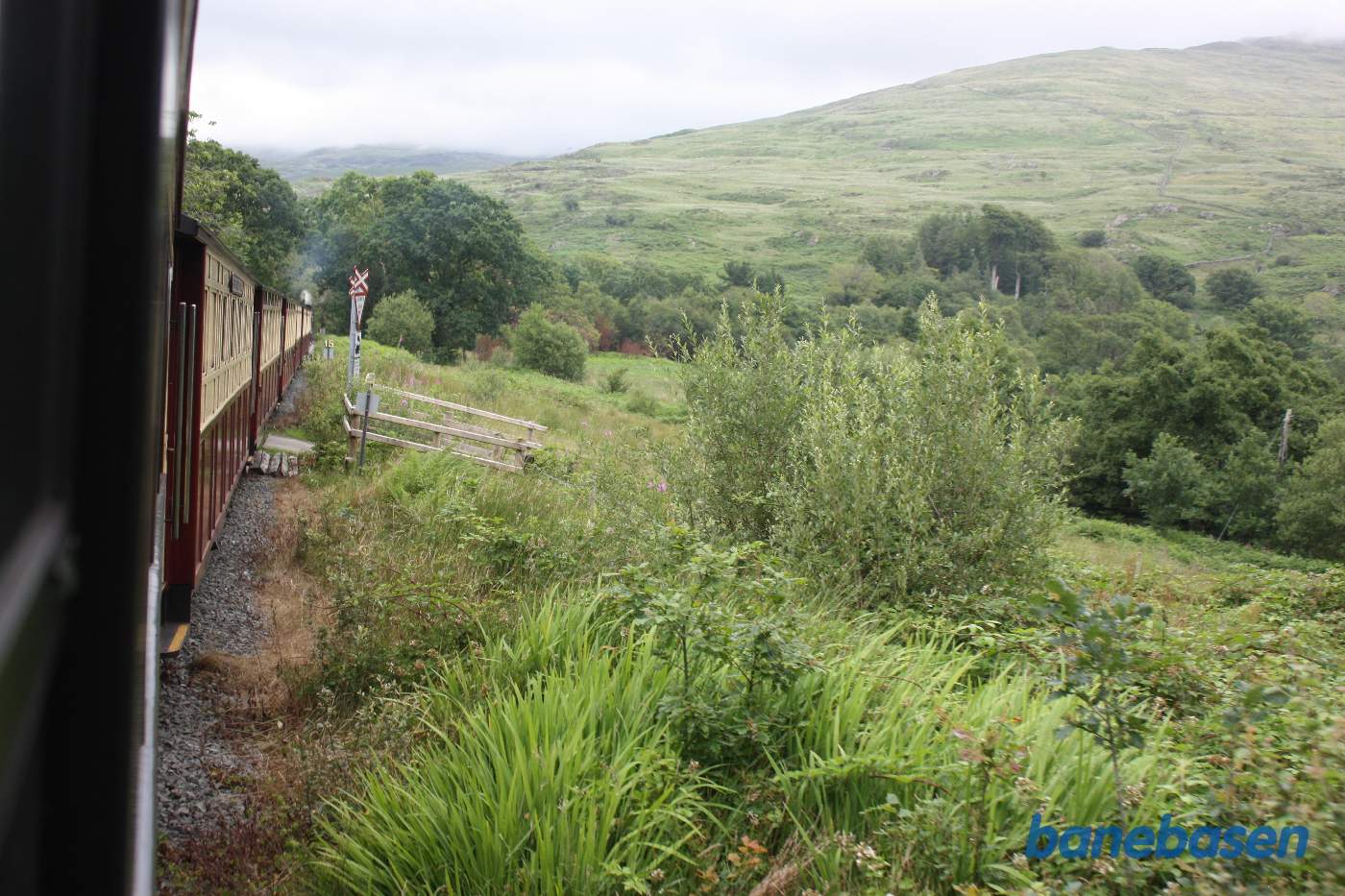 Vi kører på strækningen mellem Rhyd Ddu og Meillionen