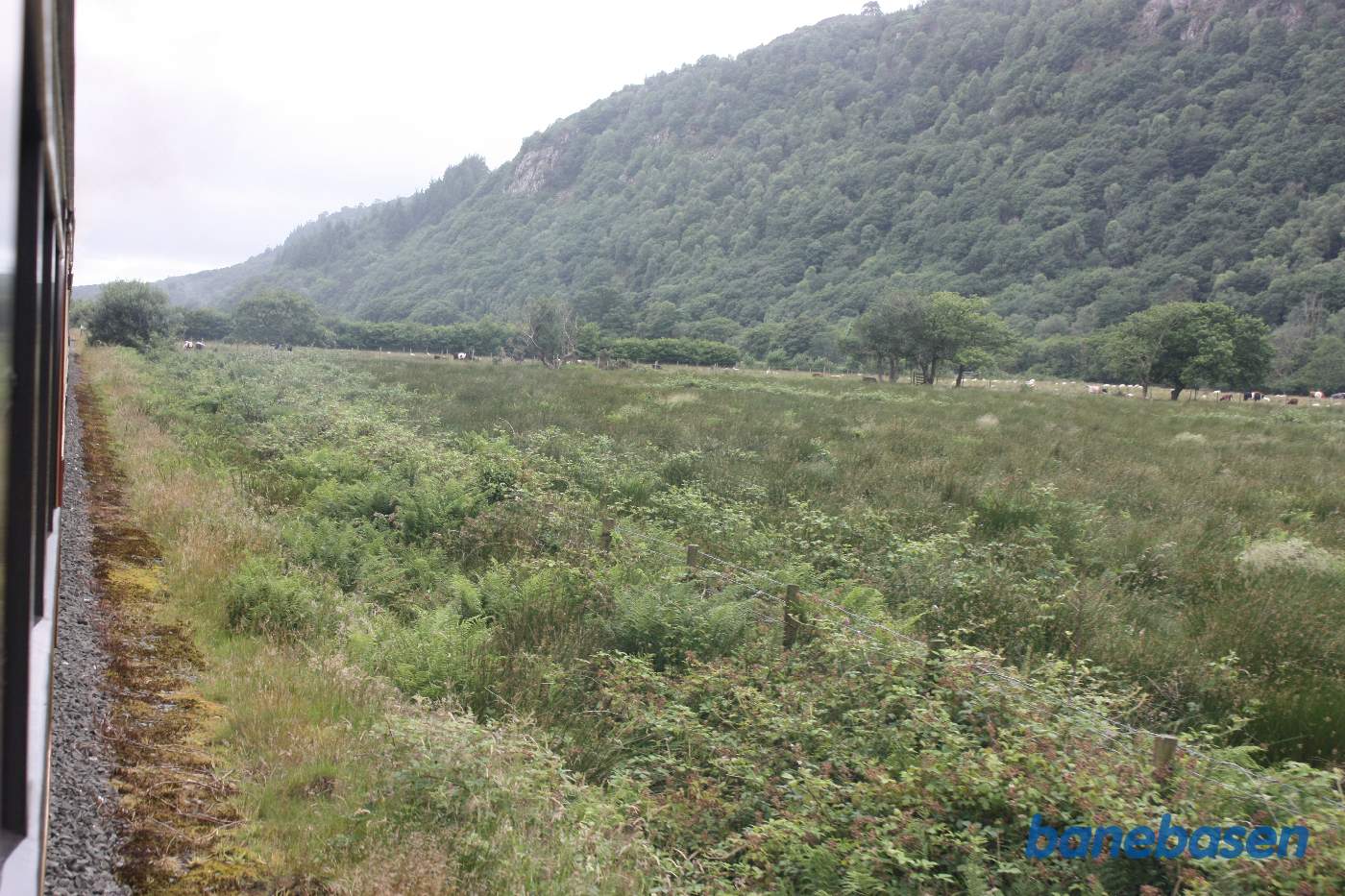 Vi kører på strækningen mellem Nantmore og Pont Croesor