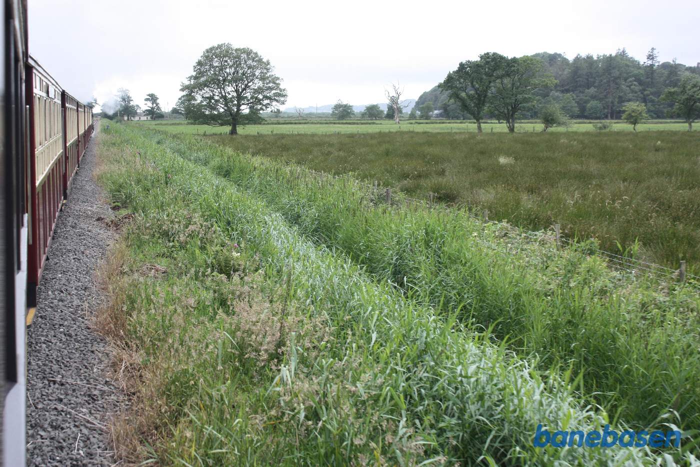 Vi kører på strækningen mellem Nantmore og Pont Croesor