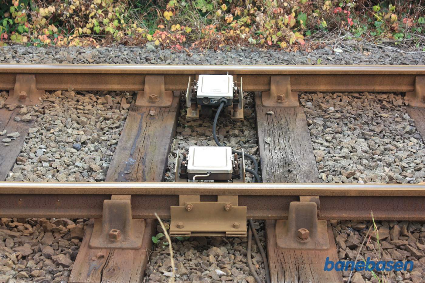 Mekanisk akseltæller på normalsporet