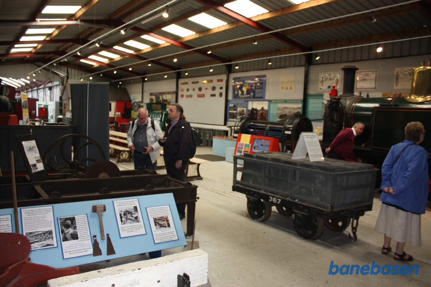 Udstilling om banens historie