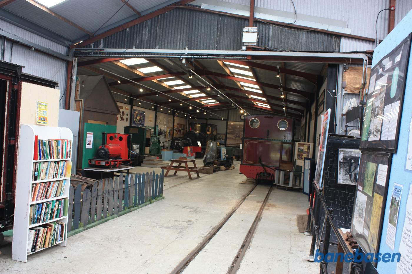 Et vue over de 2 udstillingshaller