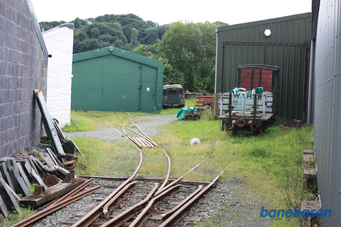 Sporene mellem vognhallerne