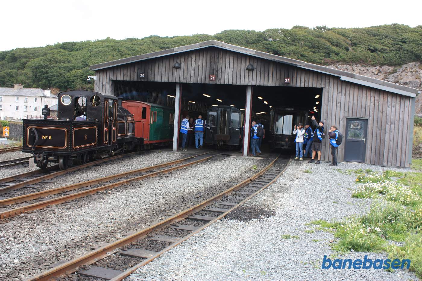 Den 3-sporede vognhal set forfra