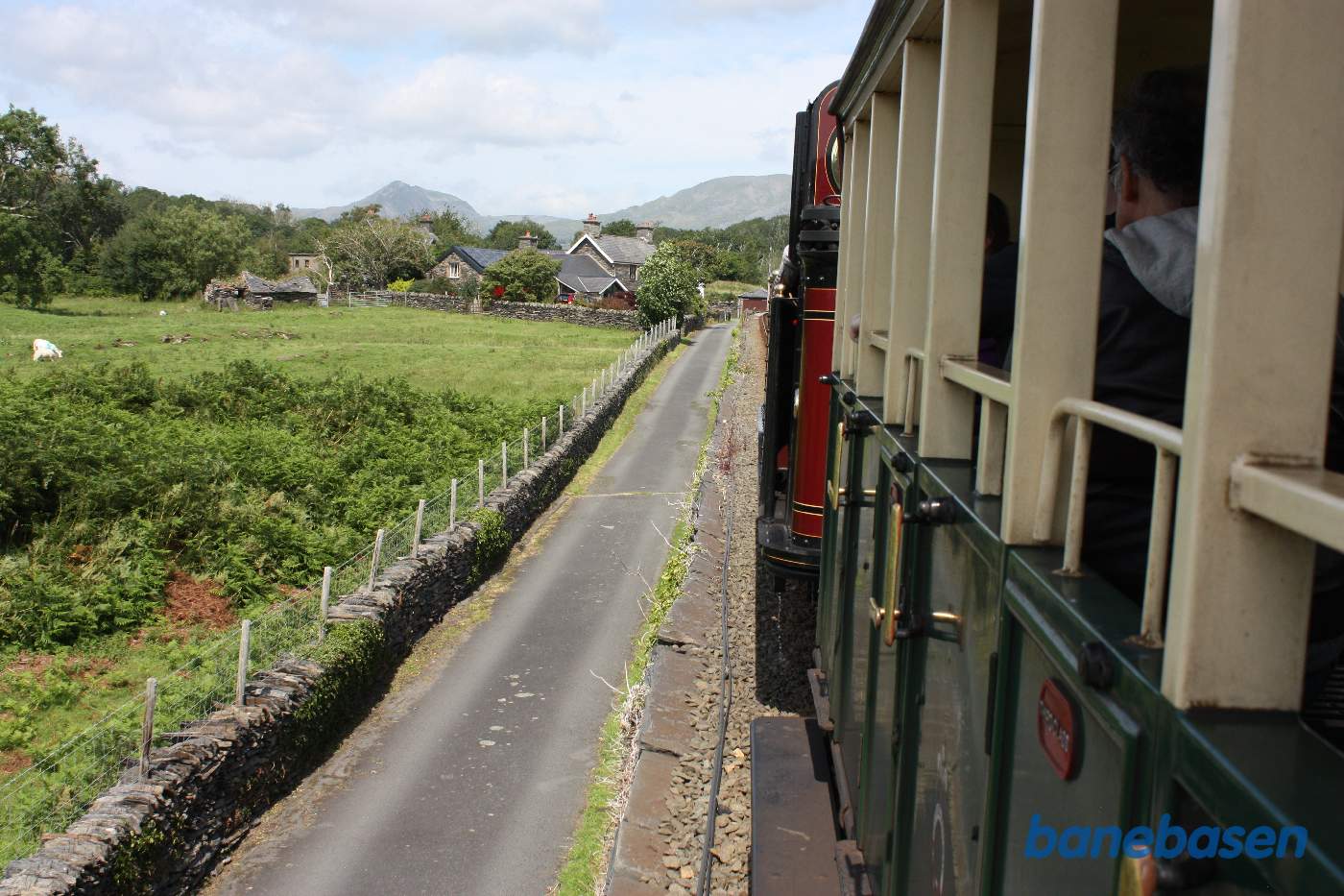 Strækningen lige efter Minffordd