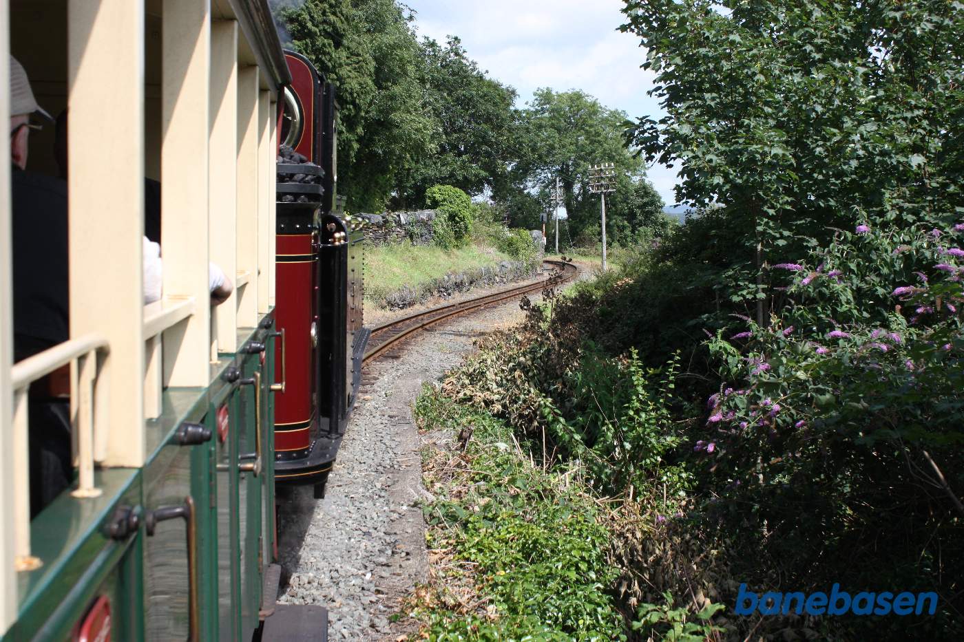 Strækningen mellem Penrhyn og den tekniske station Rhiw Goch
