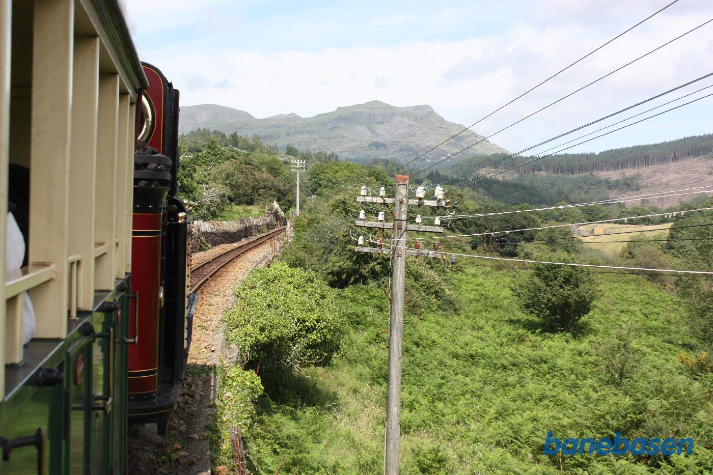 Strækningen mellem Penrhyn og den tekniske station Rhiw Goch