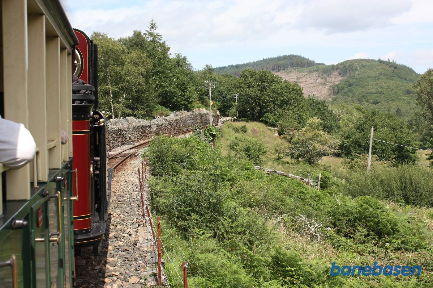 Strækningen mellem Penrhyn og den tekniske station Rhiw Goch