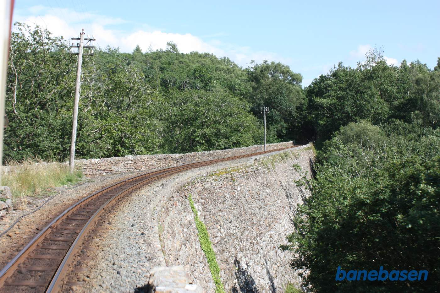 Strækningen mellem trinbrættet Plas Halt og Rhiw Goch
