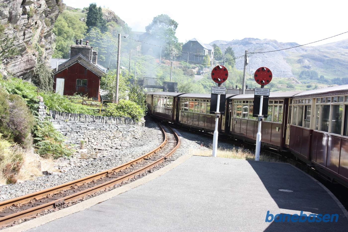 Damptoget kører videre mod Blaenau Ffestiniog
