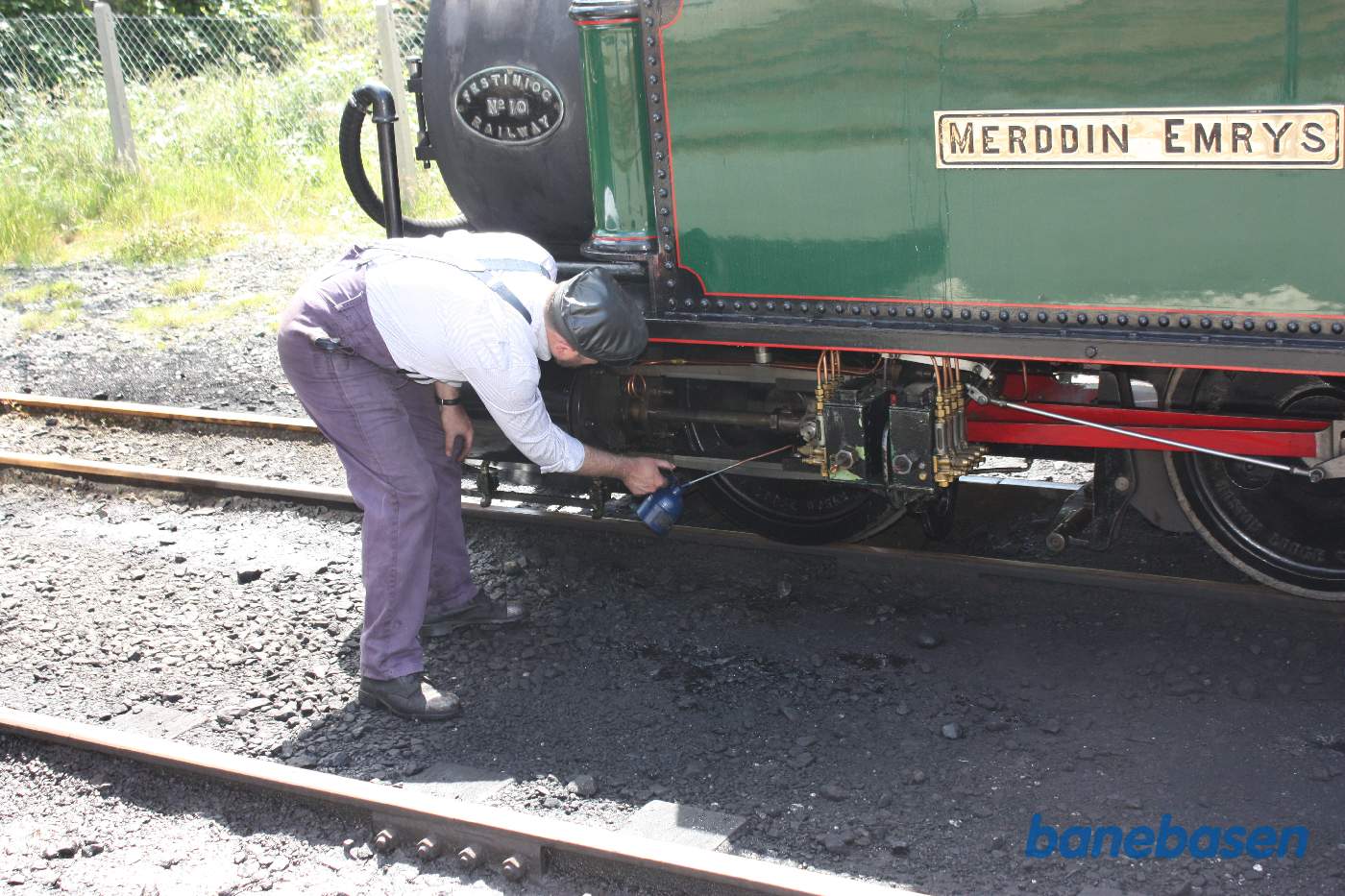 Det grønne double fairlie locomotive. Maskineftersyn og opsmøring