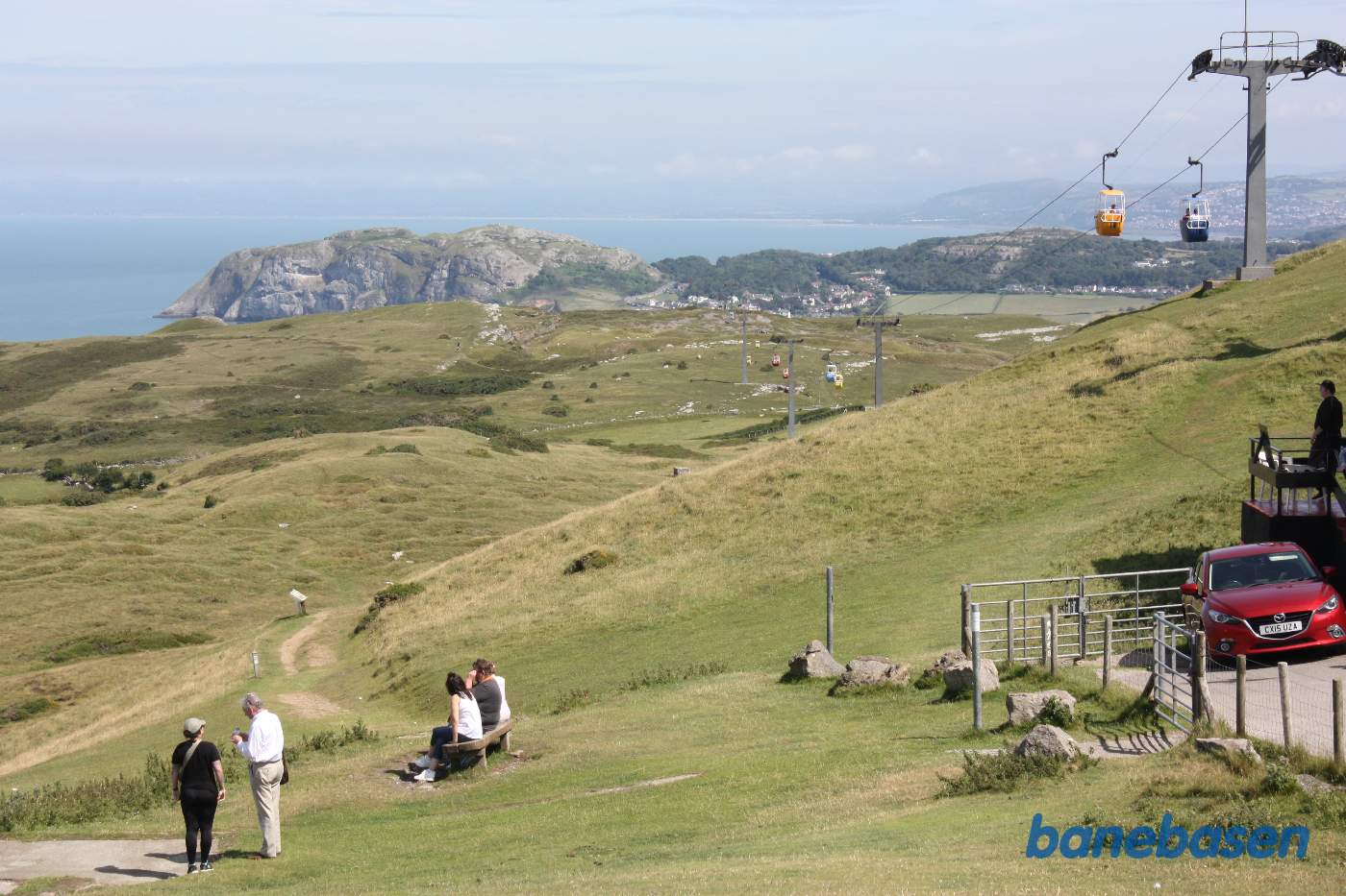 Udsigt fra toppen ned mod Llandidno