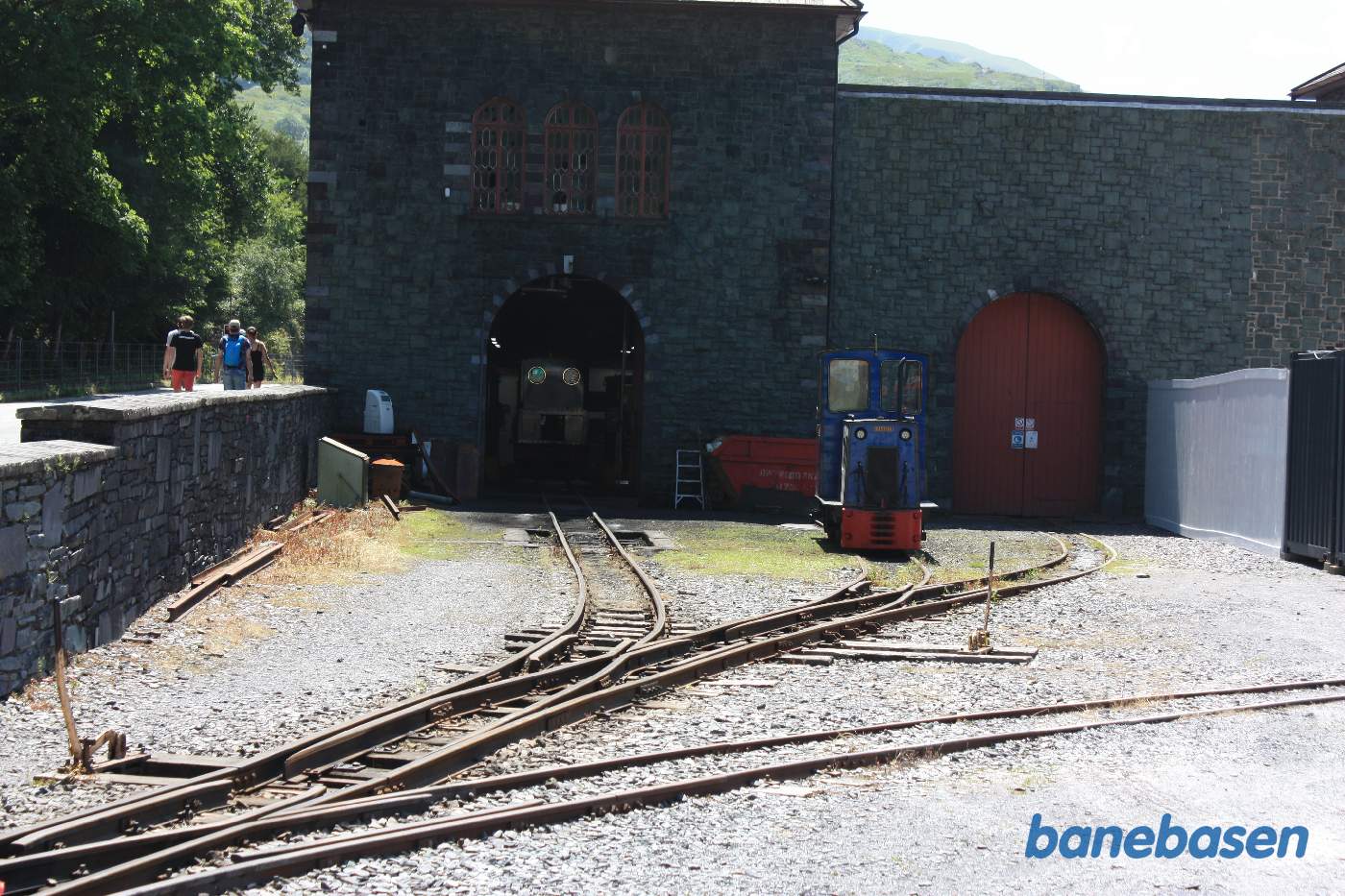 Skifferplademuseet med sporforbindelse til smalsporsbanen